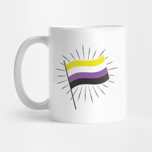 Retro Nonbinary Pride Flag Mug